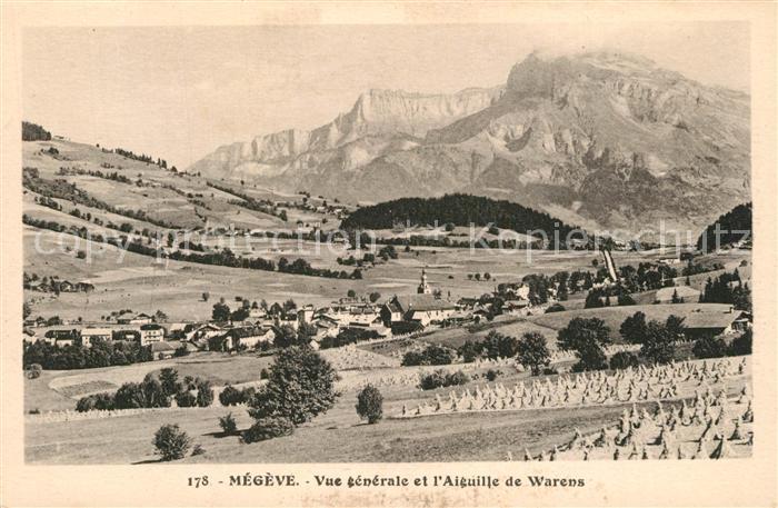 Megeve Vue Generale Aiguille de Warens Alpes