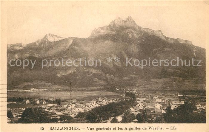 Sallanches Vue Generale et les Aiguilles de Warens