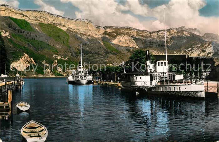 Annecy Haute-Savoie Port Vapeur Mont Veyrier Alpes Francais