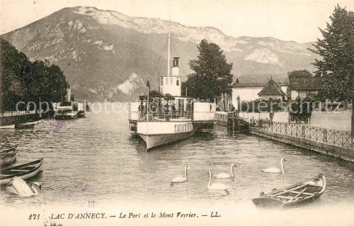 Annecy Haute-Savoie Port Bateaux Mont Veyrier Alpes Francaises
