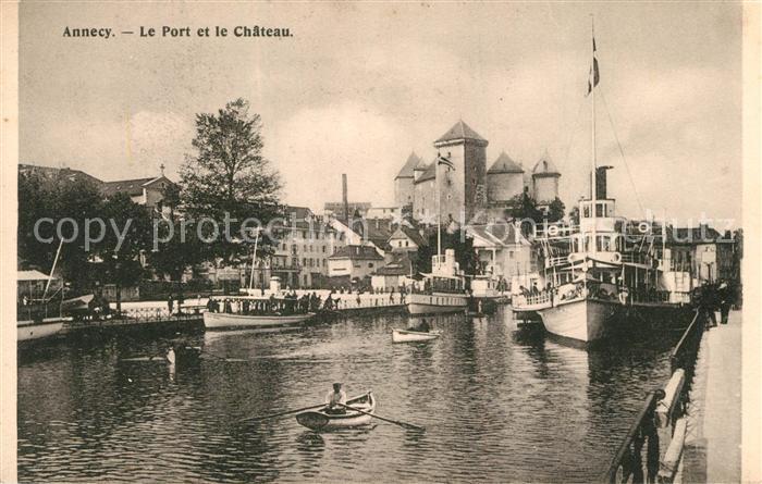 Annecy Haute-Savoie Port Bateaux Chateau