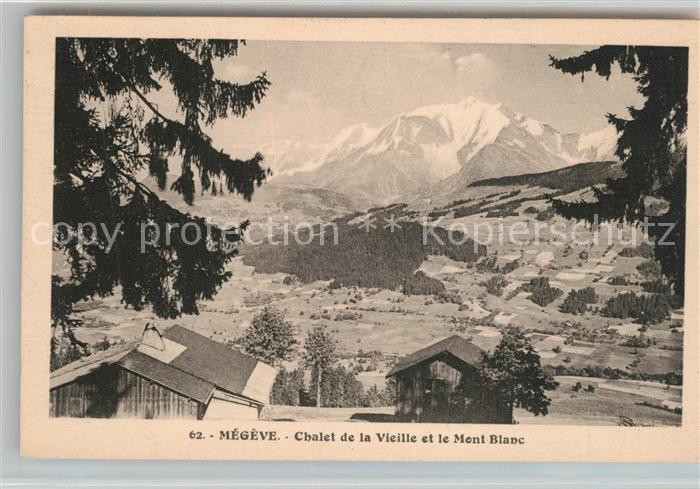 Megeve Chalet de la Vieille et Mont Blanc Alpes Francaises