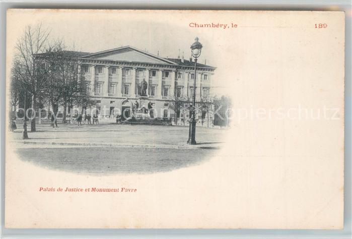 Chambery Savoie Palais de Justice Monument Favre