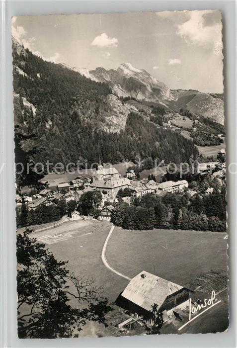 Abondance Vue Generale et Pointe du Chauffé Alpes