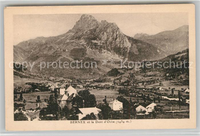Bernex Haute-Savoie Panorama et la Dent d_Oche Alpes