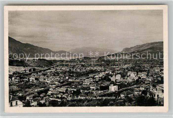 Aix-les-Bains Vue Generale Lac du Bourget Alpes