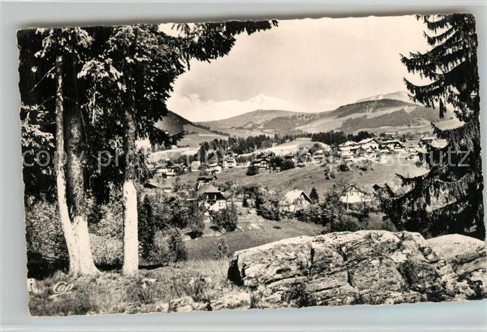 Megeve Panorama Quartier de Rochebrune et le M