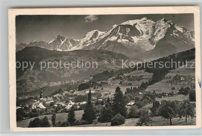 Combloux Panorama Mont Blanc Alpes Francaises