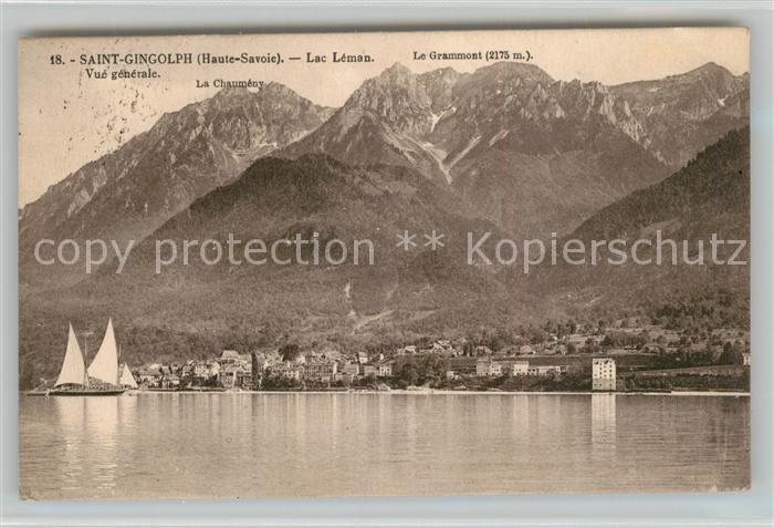 Saint-Gingolph Haute Savoie Lac Leman Mont Grammont Alpes