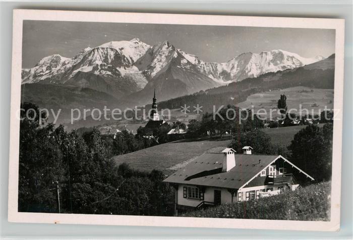 Combloux Panorama Mont Blanc Alpes Francaises