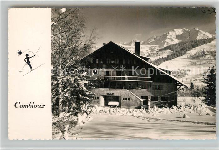 Combloux Chalet des Etudiants et le Mont Blanc en hiver Alpes Francaises