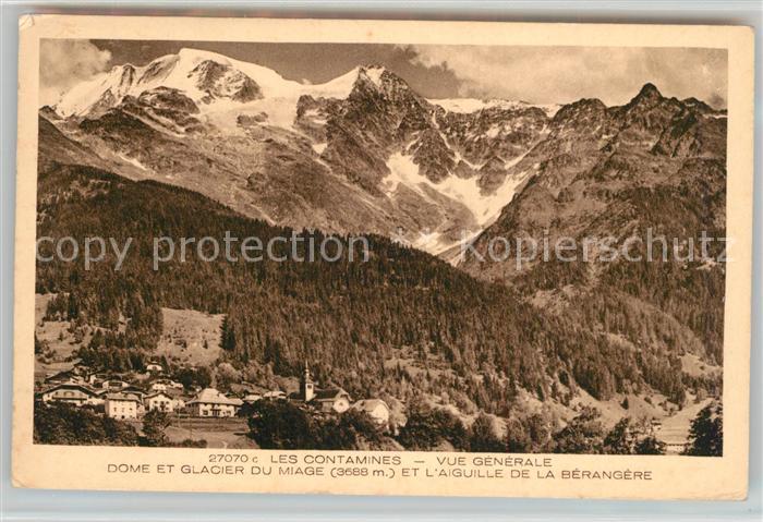 Les Contamines-Montjoie Panorama Dome et Glacier du Miage Aiguille de la Bérangè