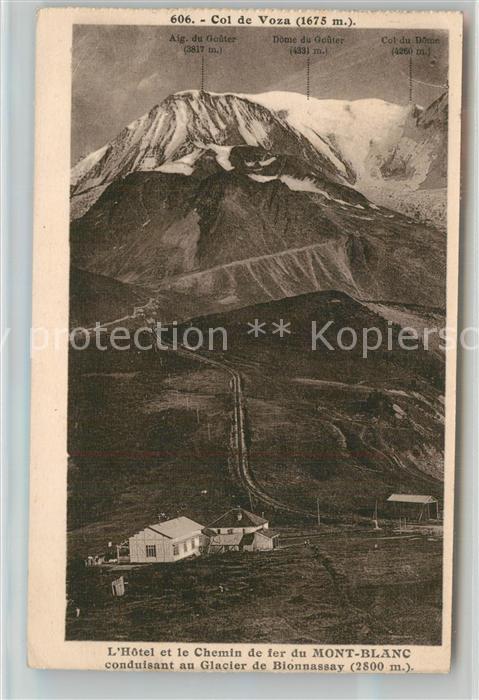 Chamonix Hotel et Chemin de fer du Mont Blanc Glacier de Bionnassay Alpes Franca