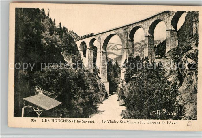 Les Houches Viaduc Sainte Marie et Torrent de l'Arv