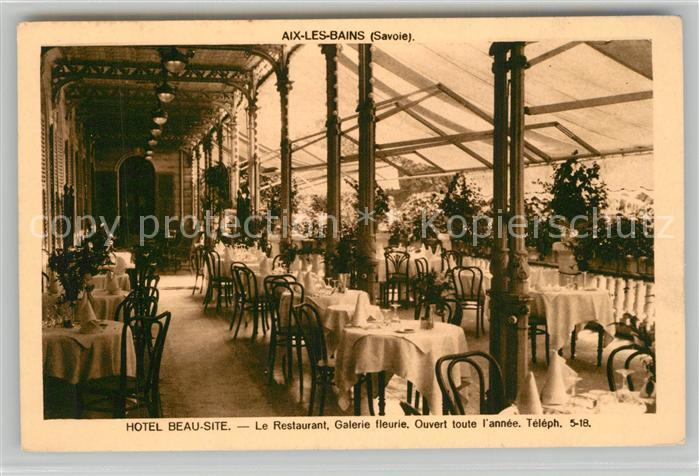 Aix-les-Bains Hotel Beau Site Restaurant Galerie fleurie