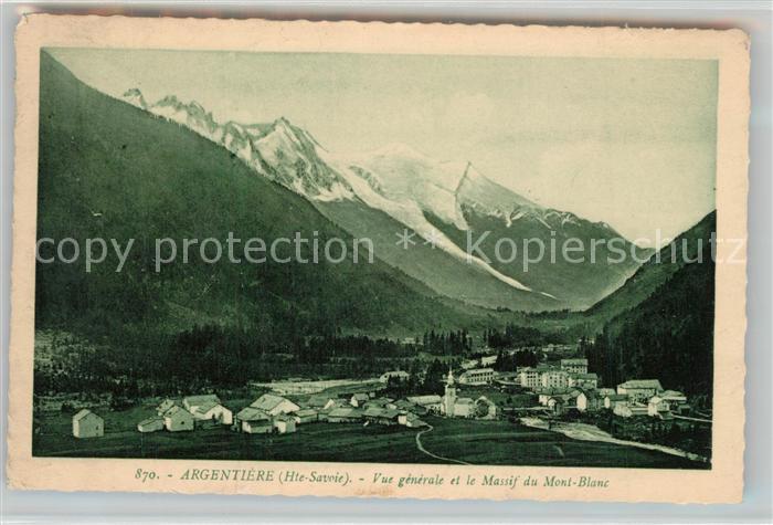 Argentiere Haute-Savoie Panorama Massif du Mont Blanc Alpes Francaises