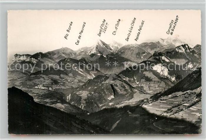 Bernex Haute-Savoie Panorama Massif de la Dent d Oche Alpes Francaises