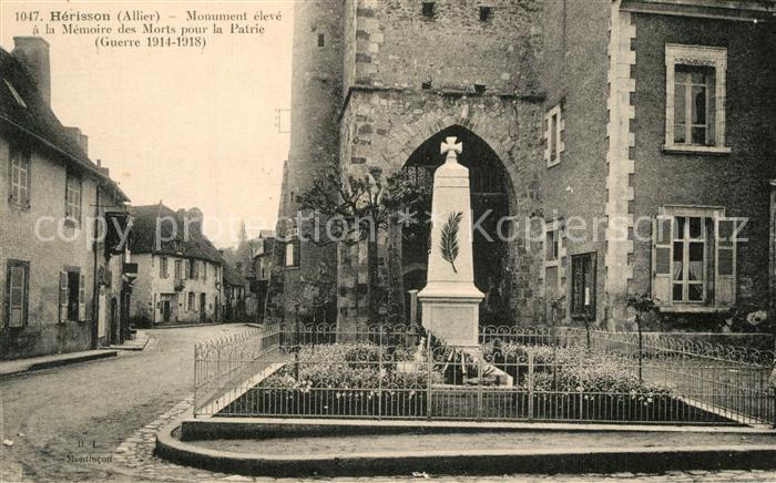 Herisson Allier Monument aux Morts pour la Patrie Grande Guerre 1914-1918 Kriege