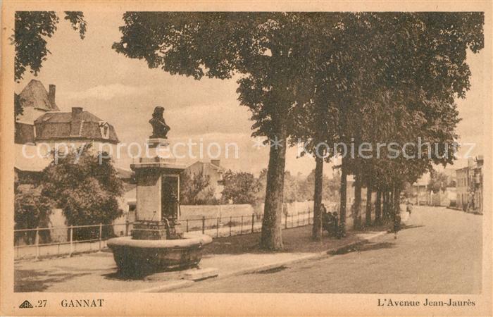 Gannat Avenue Jean Jaurès Fontaine