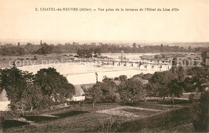 Chatel-de-Neuvre Vue prise de la terrasse de l Hotel du Lion d Or