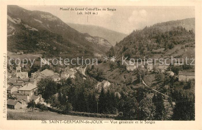 Saint-Germain-de-Joux Vue Generale et le Sorgia Massif du Grand Cret d Eau