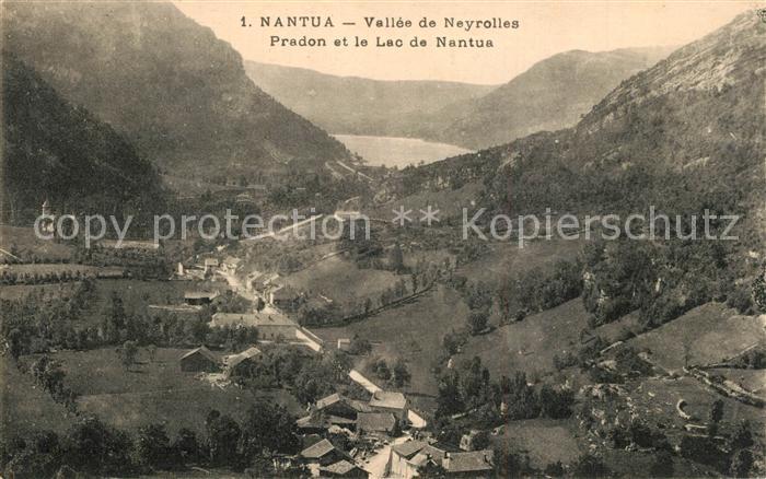 Nantua Panorama Vallee de Neyrolles Pradon Lac