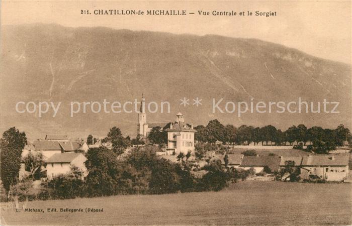 Chatillon-de-Michaille Vue centrale et le Sorgiat
