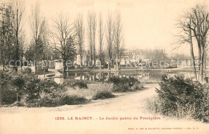 Le Raincy Jardin public du Presbytère