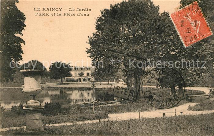 Le Raincy Jardin Public et la pièce d eau