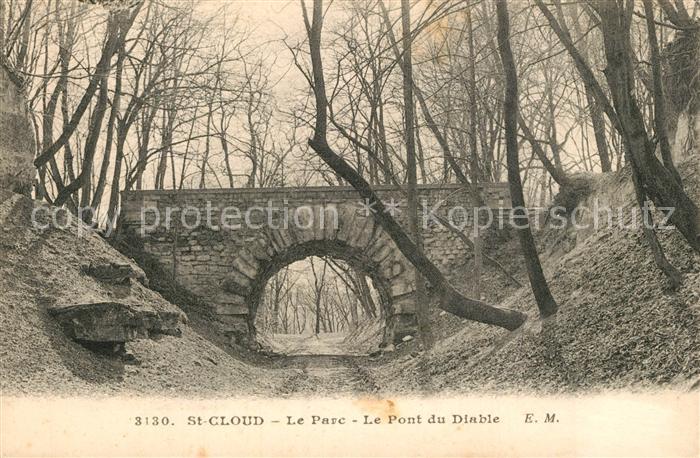Saint-Cloud Paris Pont du Diable au Parc