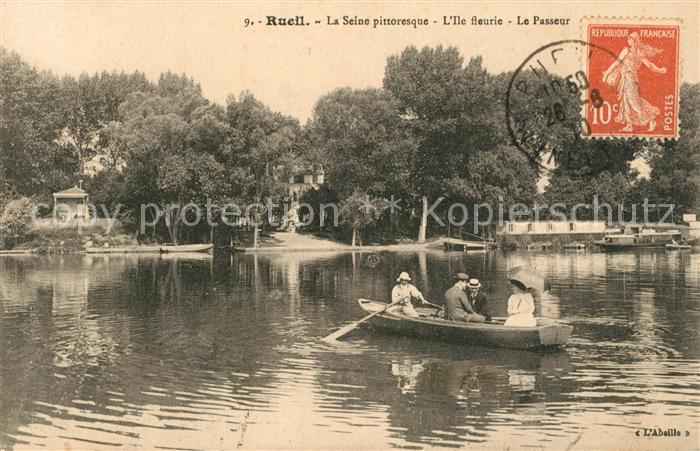 Rueil-Malmaison Ile fleurie le passeur bateau