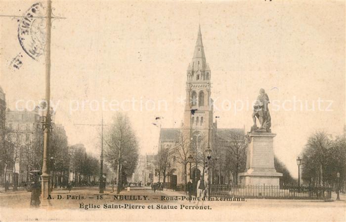 Neuilly-sur-Seine Rond Point d_Inkermann Eglise Saint Pie
