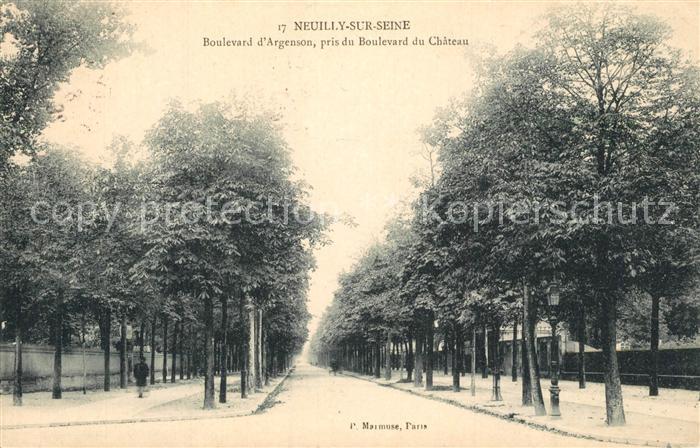 Neuilly-sur-Seine Boulevard d_Argenson pris du Boulevard