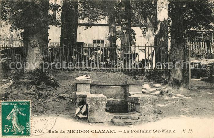 Clamart Bois de Meudon Fontaine Sainte Marie