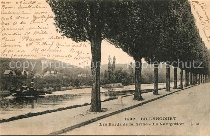 Billancourt-Boulogne Les bords de la Seine La Navigation Bat