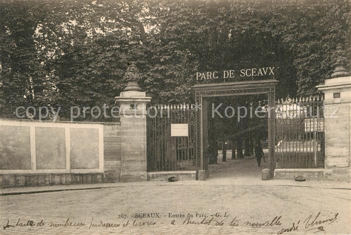 Sceaux Seine Entrée du Parc