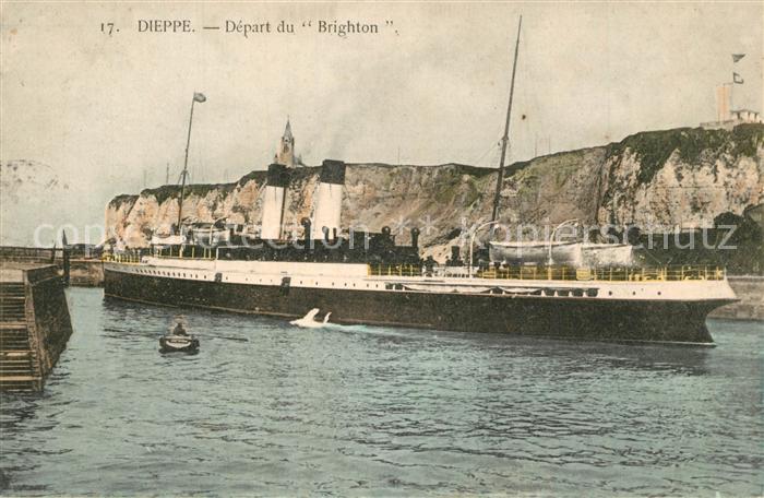 Dieppe 76 Bateau Départ du Brighton