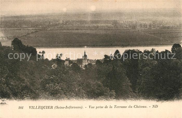 Villequier Vue prise de la Terrasse du Chateau