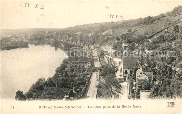 Orival Seine-Maritime La Seine prise de la Roche Noire