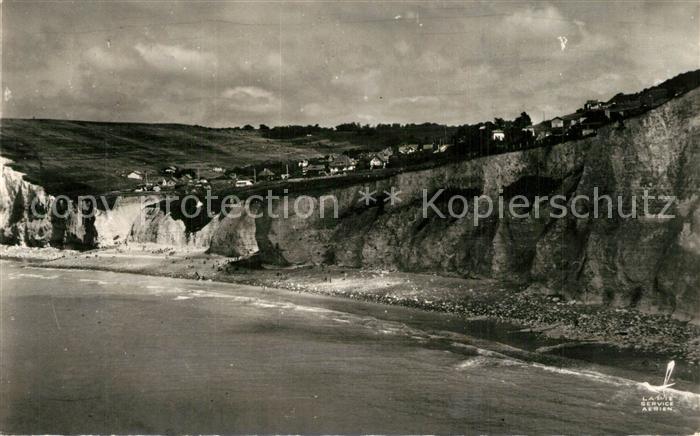 Berneval-le-Grand Les Falaises et la Plage vue aérienne