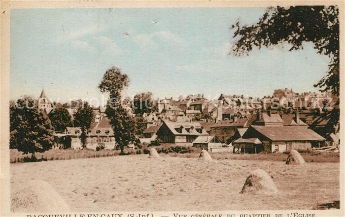 Bacqueville-en-Caux Vue Generale du Quartier de l'Eglise