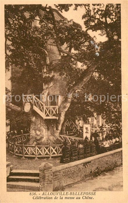 Allouville-Bellefosse Célébration de la messe au Chêne Arbre