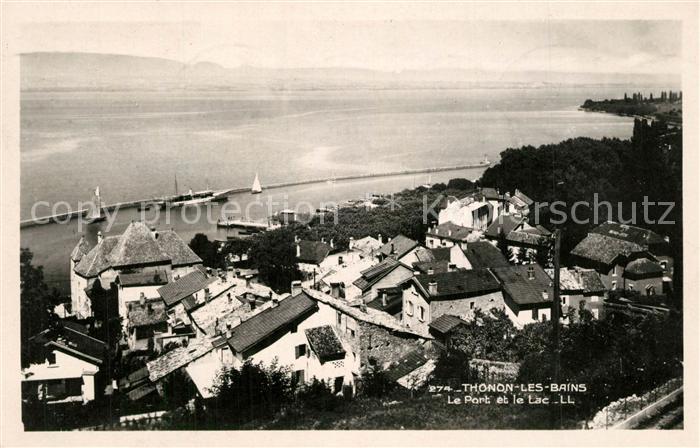 Thonon-les-Bains Panorama Port et le Lac