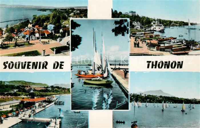 Thonon-les-Bains Souvenir de la ville au Lac Leman Port