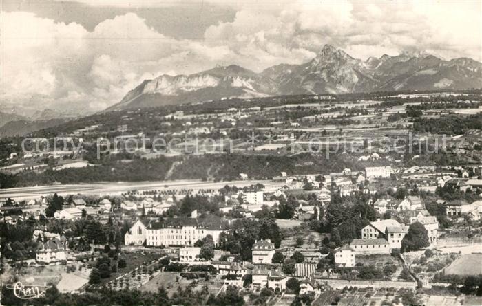 Thonon-les-Bains Institution Saint Joseph Dent d Oche Alpes vue aérienne