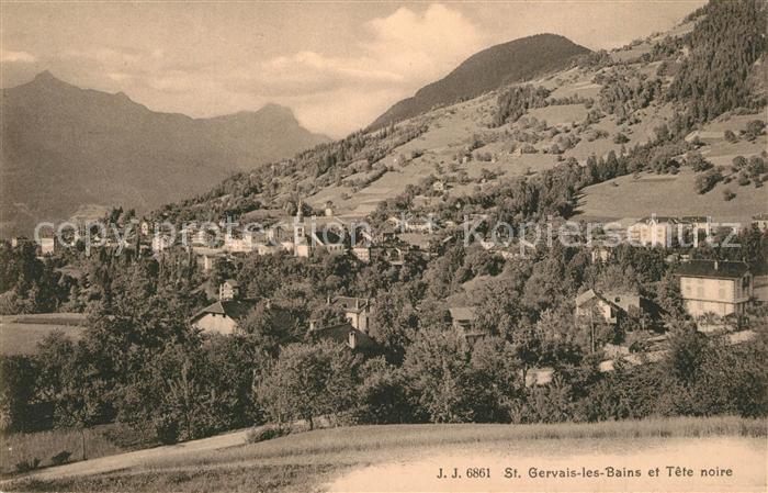 Saint-Gervais-les-Bains Panorama Tête noire Alpes