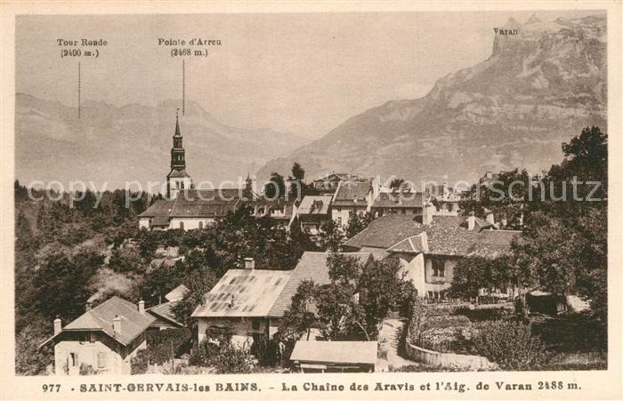 Saint-Gervais-les-Bains La Chaîne des Aravis Aiguilles de Varan Alpes