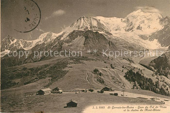 Saint-Gervais-les-Bains Gare du Col de Voza Chaîne du Mont Blan
