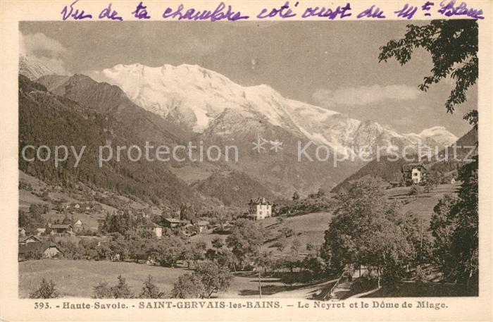 Saint-Gervais-les-Bains Le Neyret et le Dôme de Miage Alpes