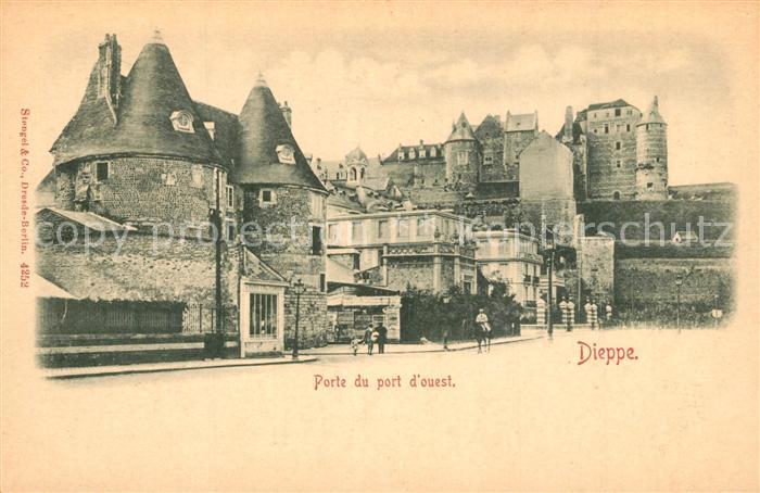 Dieppe 76 Porte du port d_ouest